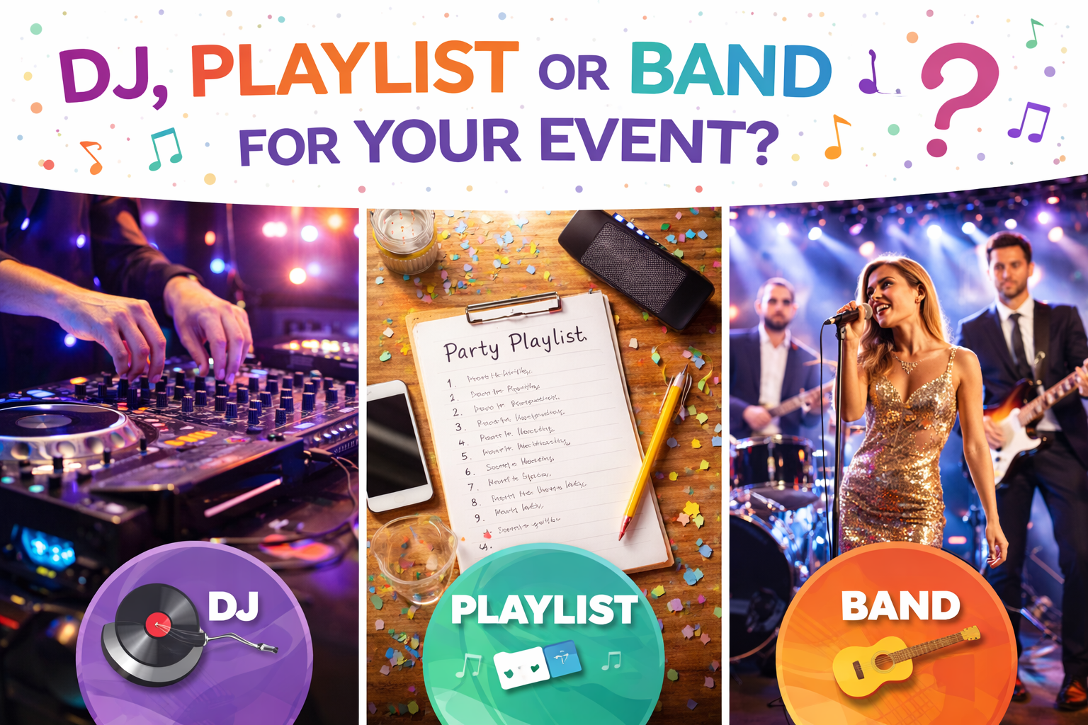 Do You Need a DJ, Playlist or Band for Your Event in Bristol?