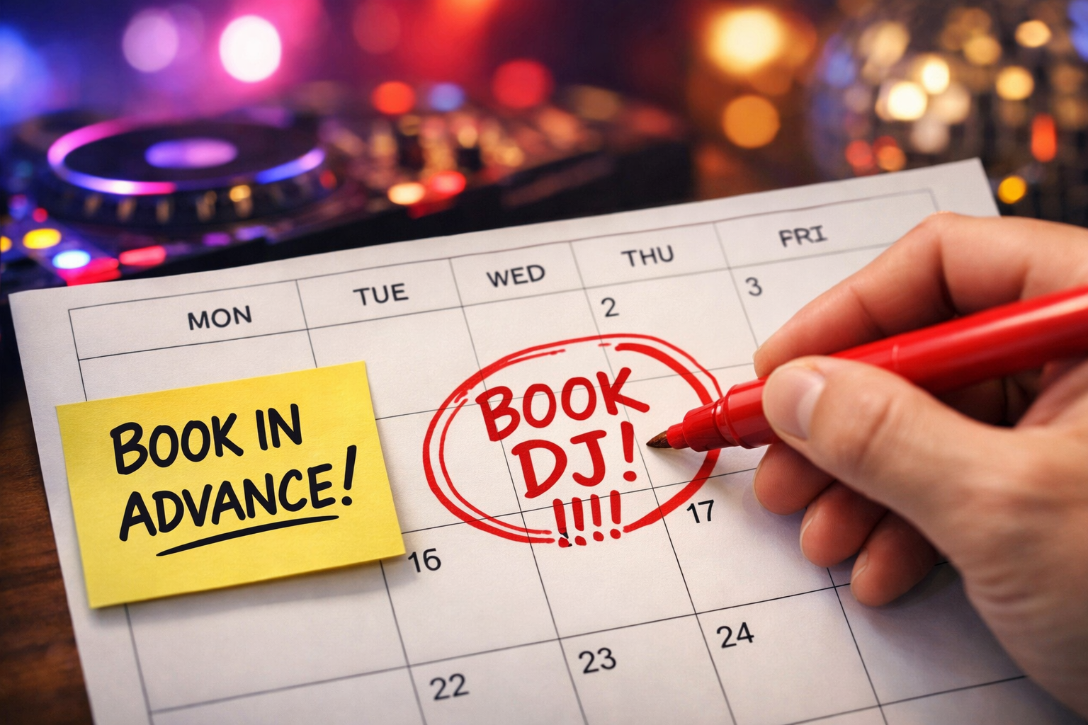 How Far in Advance Should You Book a DJ in Bristol?